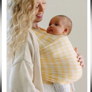 Solly Baby Yellow Gingham Wrap BNIB